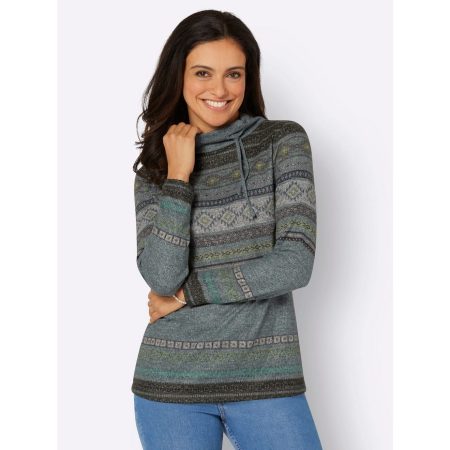 Classic Inspirationen Shirt met staande kraag Gedessineerd shirt (1-delig)