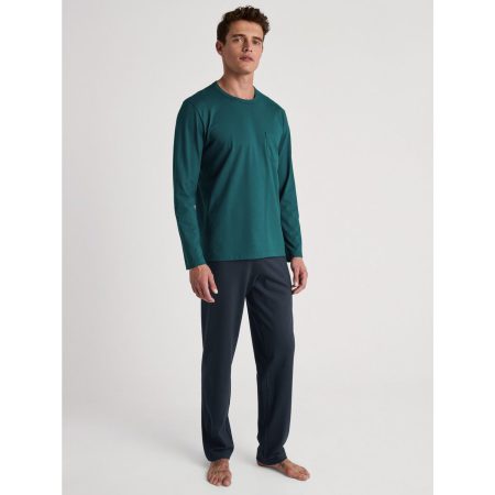 CALIDA Pyjama Relax Essentials met opgestikte borstzak (2-delig)