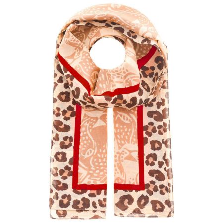 Zwillingsherz Modieuze sjaal Leopard Faces met luipaardmotief