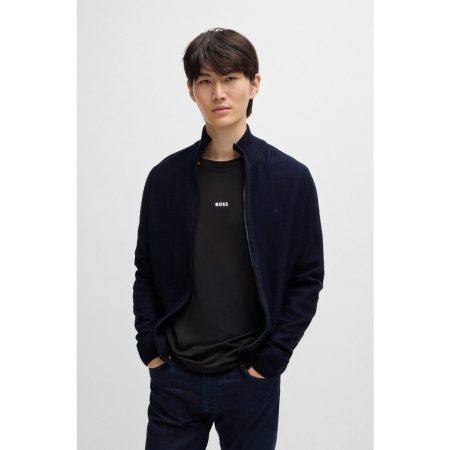 Boss Orange Vest Avac met logoborduursel op borsthoogte