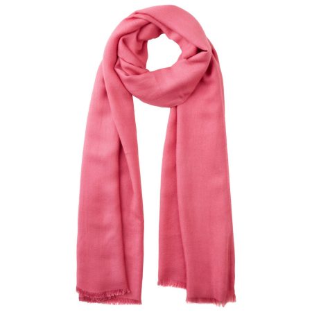 Laura Scott Sjaal Sjaal-doek met fijne franjes - nieuwe kleur champagne