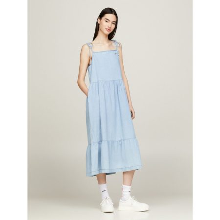 Tommy Jeans Curve Blousejurk TJW CHAMBRAY DRESS EXT