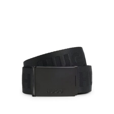 HUGO Stoffen riem Garratt-Tp-HUGO_Os35 met jacquard logo-tekst