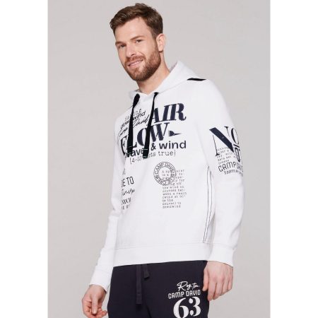 CAMP DAVID Hoodie met logo-prints