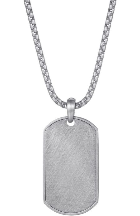 Firetti Ketting met hanger Sieraad cadeau roestvrij staal halssieraad halsketting dog tag ijs