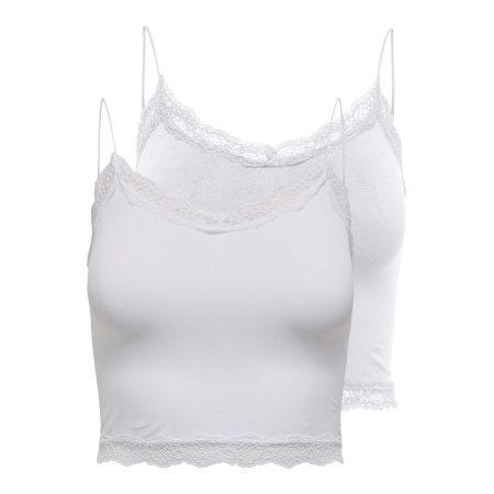 Only Top ONLVICKY LACE SEAML 2-PACK CROPPED TOP (set