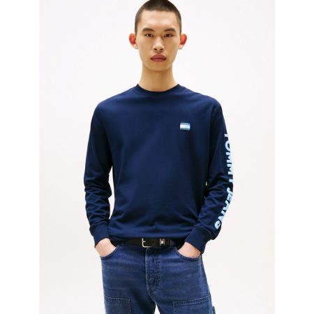 TOMMY JEANS Shirt met lange mouwen TJM REG POP COL NW CLSC LS T EXT