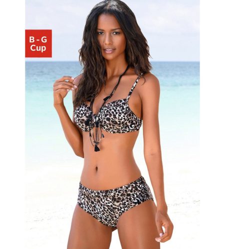 Lascana Beugelbikini in gedessineerde look