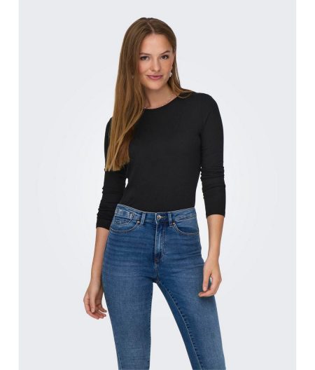 JDY Shirt met lange mouwen JDYSUMA WOOLBLEND L/S ONECK TOP JRS NOOS