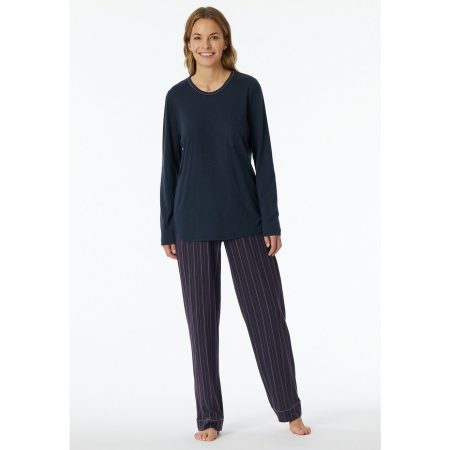 Schiesser Pyjama Comfort Nightwear met coole patroonbroek (2-delig)