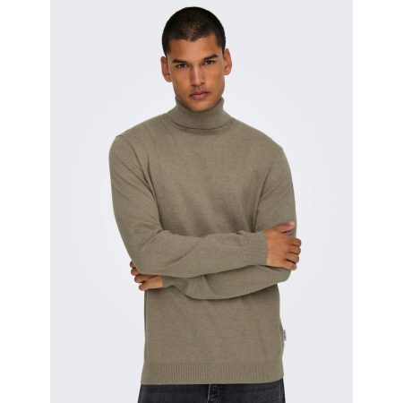 ONLY & SONS Trui met staande kraag ONSLOUI REG 12 MEL ROLL KNIT NOOS