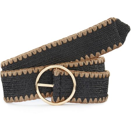 Lascana Tailleriem Stretch riem elastische riem in bamboe-look voor jurk & overall