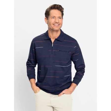 Marco Donati Poloshirt met lange mouwen Sweatshirt (1-delig)