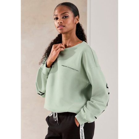 French Connection Sweatshirt met grote logoprint op de rug