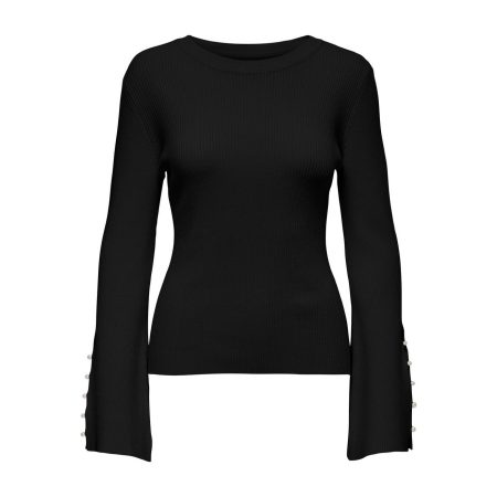Only Gebreide trui ONLNATASCHA LS O-NECK PEARL CC KNT