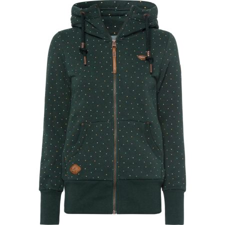 Ragwear Capuchonsweatvest NESKA DOTS MULTICOLOR ZIP O Jack met lange mouwen en veelkleurige