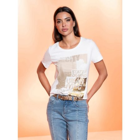 heine T-shirt Gedessineerd shirt (1-delig)