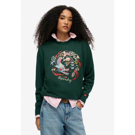 Superdry Sweatshirt SUIKA EMBROIDERED LOOSE CREW