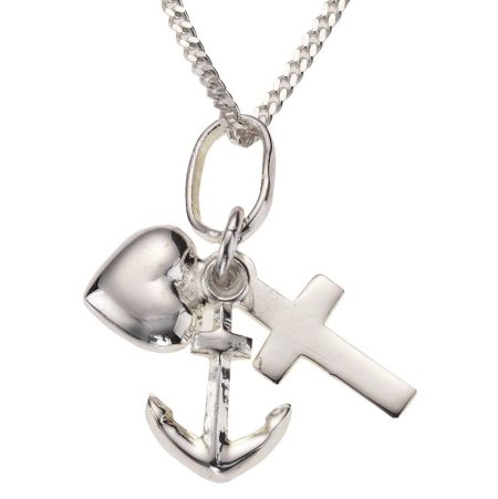 Firetti Ketting met hanger Sieraad cadeau zilver 925 halssieraad halsketting panzerketting geloof