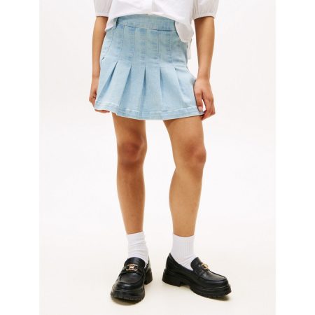 Tommy Hilfiger Jeans rok DENIM PLEATED SKIRT voor kinderen tot 16 jaar
