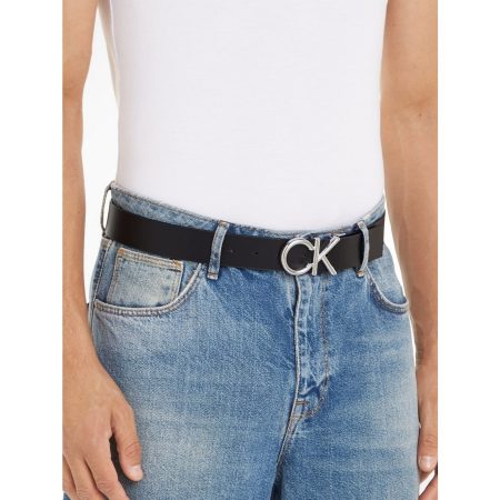 Calvin Klein Leren riem ADJ CK METAL SMOOTH 35MM