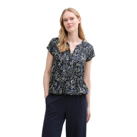 Tom Tailor Blouse met korte mouwen met grafisch patroon