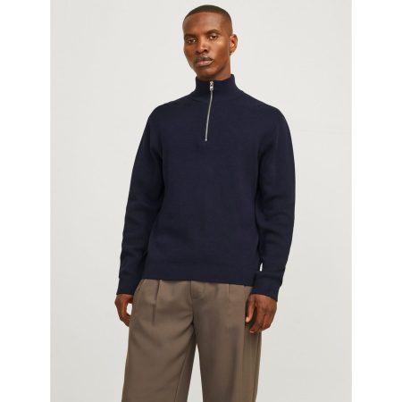 Jack & Jones Schipperstrui JPRBLAMILANO STITCH KNIT HALF ZIP SN