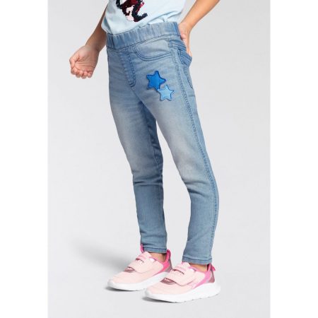 KIDSWORLD Jeggings Stretch-jeans in instapvorm smalle broekpasvorm