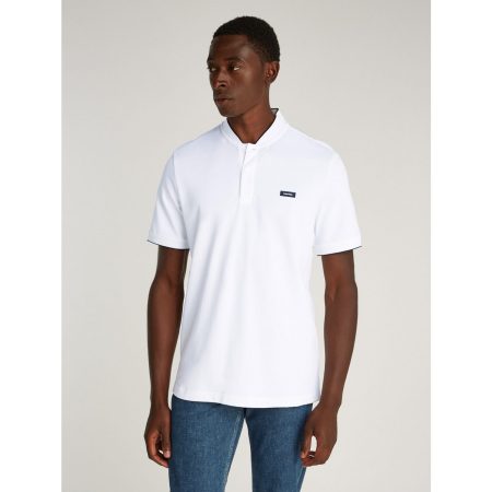 Calvin Klein Poloshirt STRETCH PIQUE STAND COLLAR POLO