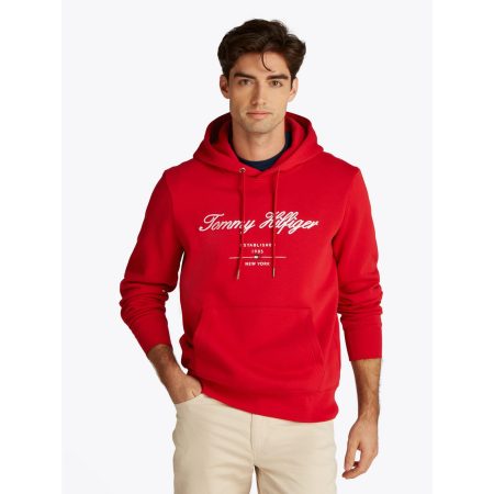 Tommy Hilfiger Hoodie SCRIPT LOGO HOODY met opgestikt logo