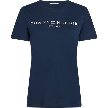 Tommy Hilfiger Curve Shirt met ronde hals CRV REG CORP LOGO C-NK SS in grotere maten beschikbaar