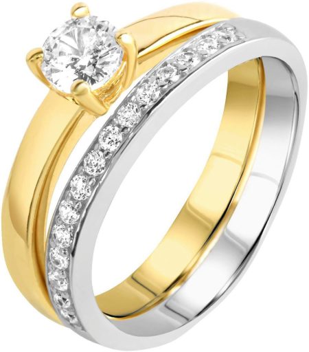 Firetti Ringenset Multipack sieraden cadeau zilver 925 vinger ringen (set