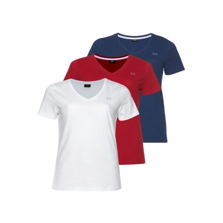 H.I.S T-shirt Essential basics figuurvolgende snit