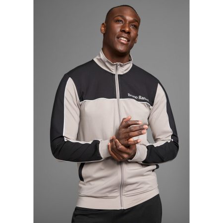Bruno Banani Sweatvest met reflecterende strepen in deelnaad