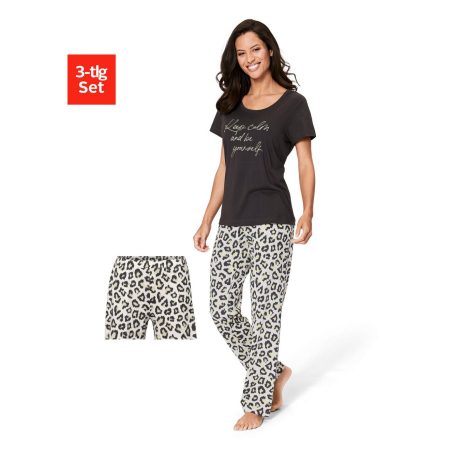 Vivance Dreams Pyjama met luipaardprint (set
