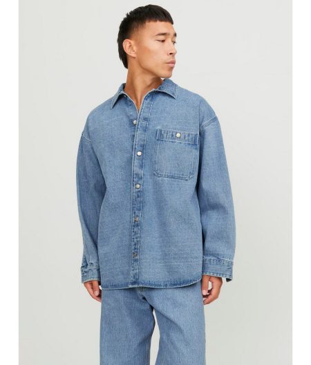 Jack & Jones Overhemd met lange mouwen JORSANTORINI DENIM OVERSHIRT LS SN