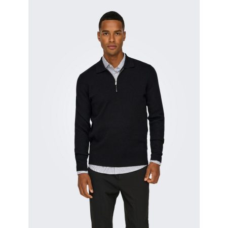 ONLY & SONS Trui met polokraag ONSCOOPER REG LS 12 HALF ZIP POLO