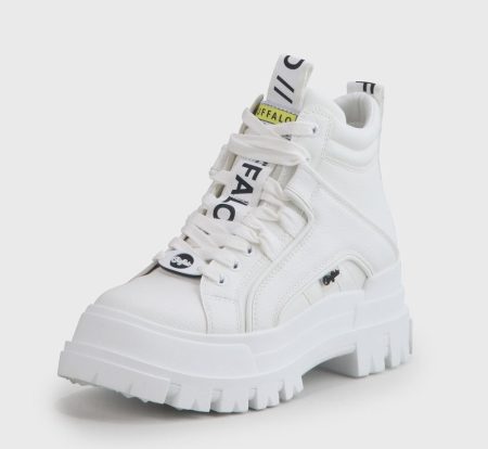 Buffalo Hoge veterschoenen ASPHA NC MID in eenkleurige look