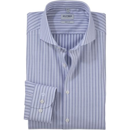 OLYMP Businessoverhemd Level 5 modieus gestreept