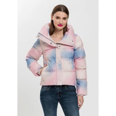 Ragwear Gewatteerde jas LUNIS OMBRE in veelkleurig batik design
