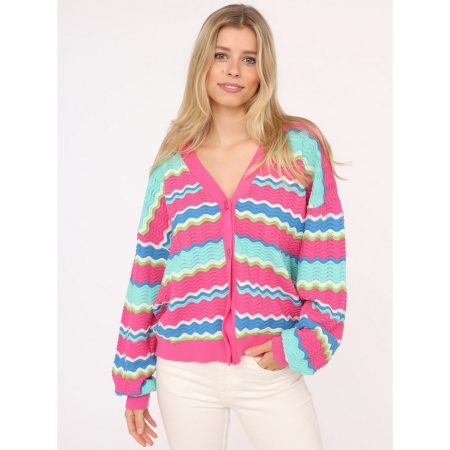 Zwillingsherz Vest Met effen boorden