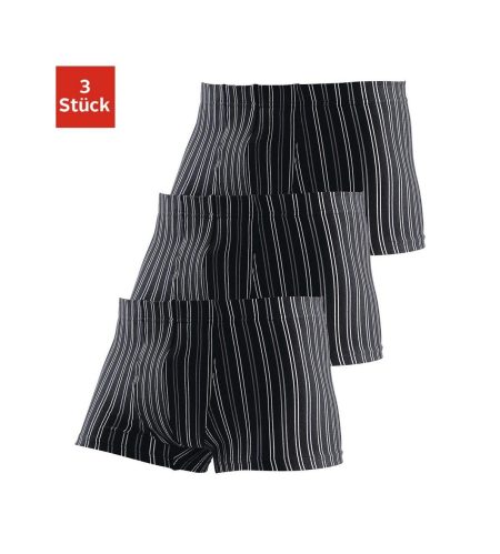 le jogger® Boxershort voor heren met strepen van voorgeverfd garen (set