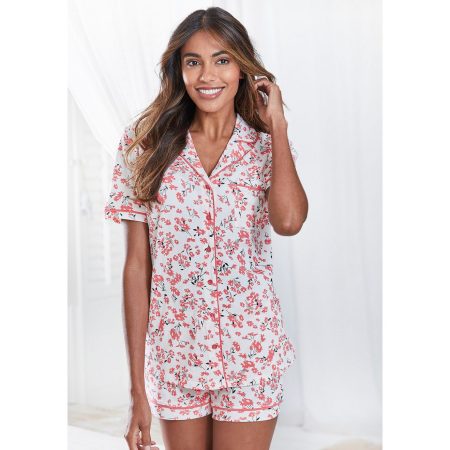 s.Oliver RED LABEL Beachwear Shortama met knoopsluiting en borstzak (2-delig)