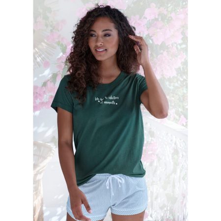 s.Oliver RED LABEL Beachwear Pyjama top met schattige frontprint