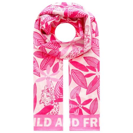 Zwillingsherz Modieuze sjaal Wild and Free kleurrijk bloemmotief