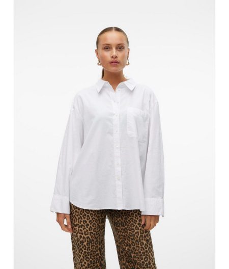 Vero Moda Blouse met lange mouwen VMIDA OXFORD SHIRT WVN GA NOOS
