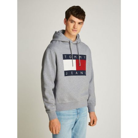 TOMMY JEANS Hoodie TJM MELANGE FLAG HOODIE