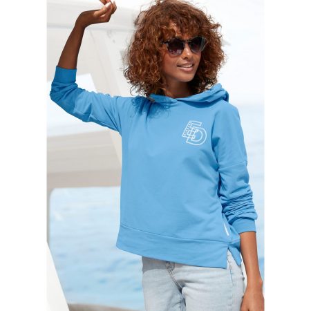 Elbsand Hoodie met grote logoprint op de rug