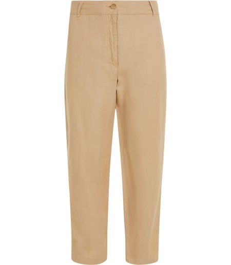 Tommy Hilfiger Curve Geweven broek CRV SLIM STRAIGHT CO LINEN