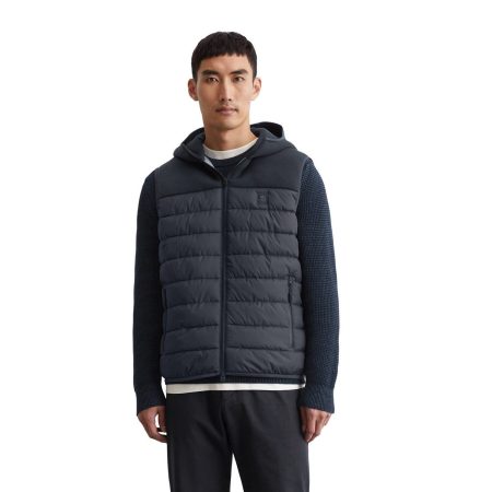 Marc O'Polo Bodywarmer in schouder- en capuchongedeelte met sportieve scuba-stof